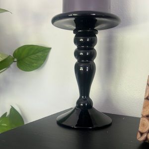 Black candle stand
